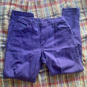 Vintage Purple Wrangler Jeans 12x32